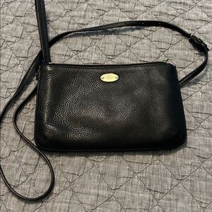 Coach Black Leather Crossbody Bag